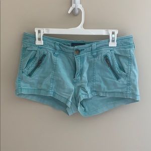 American Eagle Teal / Aqua Shorts w/ zipper pocket